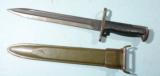 WW2 U.S. U.F.H. MODEL M1905E1 OR 1942 OR M1942 MODEL BAYONET & SCAB FOR M-1 GARAND RIFLE.
- 3 of 3