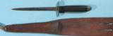 WW2 U.S. MILITARY STILETTO AND SCABBARD WITH PROVENANCE. - 1 of 6