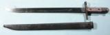 WW2 JAPANESE LATE WAR TYPE 30 (VARIANT M) ARISAKA BAYONET WITH SCABBARD. - 1 of 3