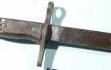 WW2 JAPANESE LATE WAR TYPE 30 (VARIANT H) ARISAKA BAYONET WITH SCABBARD. - 3 of 3