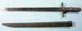WW2 JAPANESE LATE WAR TYPE 30 (VARIANT H) ARISAKA BAYONET WITH SCABBARD. - 1 of 3