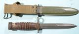 WW2 U.S. M4 BAYONET & M8 SCABBARD FOR M-1 CARBINE BY UTICA. - 2 of 3