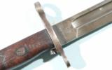 WW1 SPRINGFIELD U.S. MODEL 1905 BAYONET W/ 1917 SCABBARD.- 3 of 4