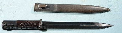 WW1 & WW2 HORSTER MODEL 1884 AND K98k OR KAR 98 MAUSER BAYONET 3RD PATTERN W/ SCABBARD.