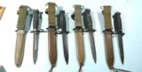 LOT OF FOUR U.S. MODEL M7 BAYONET & SCAB COLT & IMPERIAL M16 AND AR15 RIFLES. - 1 of 2