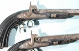 PAIR OF ORNATE FRENCH PERC. DUELLING PISTOLS BY DEVISME OF PARIS CIRCA 1850. - 5 of 10
