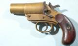 WW1 ERA W.W. GREENER BRITISH ORDNANCE MARK III 27MM BRASS VERY FLARE PISTOL.- 2 of 5
