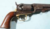 CIVIL WAR COLT MODEL 1849 PERCUSSIONPOCKET REVOLVER CA. 1863 W/ HOLSTER. - 4 of 9