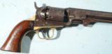 CIVIL WAR COLT MODEL 1849 PERCUSSIONPOCKET REVOLVER CA. 1863 W/ HOLSTER. - 8 of 9