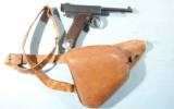PRE WW2 JAPANESE NAMBU TYPE 14 SMALL GUARD 8MM PISTOL W/ HOLSTER. - 1 of 9