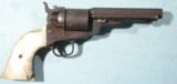 COLT MODEL 1851 NAVY CONVERSION .38 RF CAL. REVOLVER WITH FACTORY PEARL GRIPS. - 1 of 6