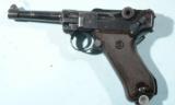 WW2 MAUSER BANNER LUGER 1939 DATE 9MM PISTOL. - 1 of 10