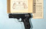 COLT MODEL 1908 HAMMERLESS .380 ACP CAL. PISTOL CIRCA 1922 IN ORIGINAL BOX. - 2 of 7
