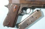 EARLY COLT U.S. ARMY MODEL 1911 SEMI-AUTO .45 ACP CAL. PISTOL CIRCA 1913. - 1 of 10