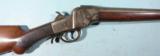 HOPKINS & ALLEN 12 GA. FALLING BLOCK SINGLE BARREL HAMMER SHOTGUN CIRCA 1880’S. - 2 of 7
