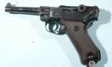 WW2 MAUSER BANNER POLICE LUGER 1939 DATE 9MM PISTOL. - 1 of 10