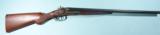 CRESCENT FIRE ARMS CO., NORWICH, CONN. 20 GAUGE YOUTH’S DOUBLE HAMMER SHOTGUN CIRCA 1890. - 1 of 7