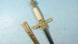 FINE MEXICAN WAR ERA AMES MANUFACTURING CO. U.S. MILITIA OFFICER’S SWORD WITH SCABBARD CIRCA 1840’S. - 2 of 8