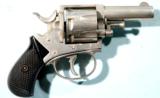 MINT FOREHAND & WADSWORTH 3RD ISSUE .32S&W BRITISH BULL-DOG OR BULLDOG D.A. NICKEL REVOLVER. - 2 of 6
