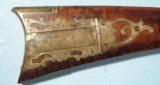 WESTERN PENNSYLVANIA INCISE CARVED PERCUSSION CONVERSION LONGRIFLE W/PROVENANCE CIRCA 1820. - 4 of 10