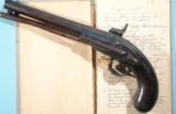 S. NORTH U.S.N. MODEL 1826 CONVERSION PISTOL W/FT. SMITH, ARKANSAS HISTORY. - 3 of 7
