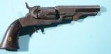 BACON MFG. CO. PERCUSSION 2ND MODEL .31 CAL. POCKET REVOLVER CIRCA 1861. - 1 of 4