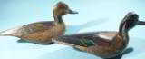 SUPERB PAIR OF WARD BROTHERS, CRISFIELD, MARYLAND PINTAIL DUCK DECOYS CA. 1930. - 1 of 9