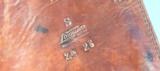 EARLY LAWRENCE SADDLERY CO. BORDER STAMPED SADDLE SCABBARD FOR LEVER ACTION CARBINE OR RIFLE CA. 1940’S-50’S.- 4 of 4