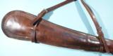 EARLY LAWRENCE SADDLERY CO. BORDER STAMPED SADDLE SCABBARD FOR LEVER ACTION CARBINE OR RIFLE CA. 1940’S-50’S.- 3 of 4