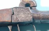 CIVIL WAR ERA LIEGE PERCUSSION DOUBLE BARREL BOX LOCK POCKET PISTOL CIRCA 1860’S. - 6 of 6