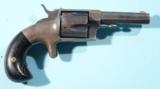 SCARCE HOPKINS & ALLEN XL NO. 4 N.Y. .38RF CAL. POCKET REVOLVER CIRCA 1870’S. - 1 of 7