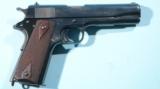 WW1 COLT U.S. MODEL 1911 SEMI-AUTO .45 ACP PISTOL CIRCA 1918. - 1 of 6