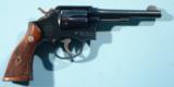 POST WAR SMITH & WESSON MILITARY & POLICE 5” .38 SPEC. CAL. REVOLVER CA. 1948.
- 2 of 6
