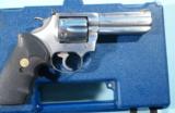 COLT KING COBRA 4” STAINLESS .357 MAG. REVOLVER IN ORIG. CASE CA. 1990’S.- 4 of 5