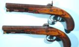 RARE PAIR OF JOHN MANTON & SON PERCUSSION OFFICER’S DUELLING PISTOLS SERIAL NUMBER 10904, CIRCA 1840. - 3 of 13