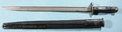 WW1 BRITISH SMLE PATTERN 1907 BAYONET & SCABBARD BY SANDERSON. 