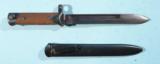 ITALIAN MODEL 1938 FOLDING KNIFE BAYONET AND SCABBARD FOR THE MANNLICHER CARCANO. - 1 of 5