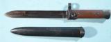ITALIAN MODEL 1938 FOLDING KNIFE BAYONET AND SCABBARD FOR THE MANNLICHER CARCANO. - 4 of 5
