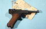 WW2 MAUSER LUGER CODE 42 SEMI-AUTO 9MM PISTOL DATED 1939 W/BRING BACK TAG. - 1 of 8