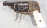 FANCY BELGIAN VELO DOG 6.35MM (.25ACP) SMALL SIZE POCKET REVOLVER WITH MOTHER OF PEARL GRIPS. - 2 of 4