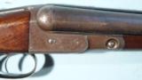 PARKER BROS. GH GRADE 12 GA. DAMASCUS STEEL SHOTGUN CIRCA 1889 W/ ORIGINAL LEG-0-MUTTON CASE.- 2 of 10