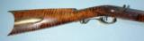 FINE TENNESSEE BRASS MOUNTED TIGER MAPLE PERCUSSION MULE EAR LONGRIFLE CIRCA 1840’S.
- 2 of 14