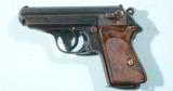 WW2 GERMAN WALTHER 1ST TYPE HIGH GLOSS 7.65MM ARMY PPK PISTOL WITH WAFFENAMPT/356 STAMPS CIRCA 1940.
- 1 of 7