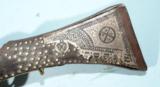 MOROCCAN SNAPHAUNCE TAOUZILT MUSKET FROM RAS EL OUED CIRCA 1750-1800. - 8 of 9