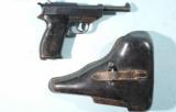 EXCEPTIONAL BRING BACK WW2 WALTHER P-38 AC/42 9MM PISTOL WITH HOLSTER. - 1 of 10