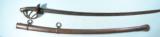 CLEMENT & JUNG U.S. MODEL 1840 HEAVY CAVALRY SABER AND SCABBARD CIRCA 1861.
- 1 of 6
