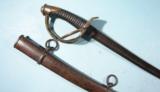 CLEMENT & JUNG U.S. MODEL 1840 HEAVY CAVALRY SABER AND SCABBARD CIRCA 1861.
- 2 of 6
