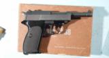 WALTHER P-38 OR P38 ONE LINE SLIDE 9MM NON IMPORT PISTOL IN BROWN BOX, CIRCA 1962.
- 3 of 7