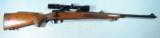WINCHESTER STD MODEL 70 .30-06 BOLT ACTION RIFLE WITH SCOPE, CIRCA 1971.- 1 of 6