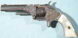 GUSTAVE YOUNG ENGRAVED SMITH & WESSON NO. 1 SECOND ISSUE .22 CALIBER POCKET REVOLVER CIRCA 1865.
